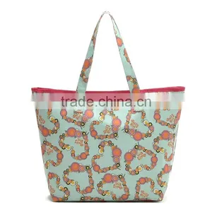Wholesale Nylon Full Printing Customized Logo Eroupe Style Tote Bag thumbnail-2