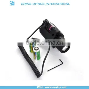 Lightweighted Plastic Housing Green Laser Sight and 200 Lumens CREE Q5 LED Flashlight Combo thumbnail-5