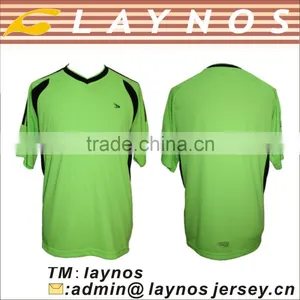 Hot Sale Fashionable Black Green Soccer Jersey thumbnail-1