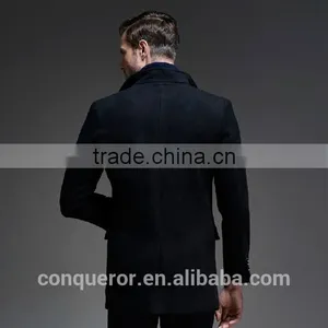 Wool Winter Coat . Men Overcoat BCL004 thumbnail-3