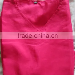 PINK EMBROIDERED Georgette CAFTAN Kaftan Tunic Poncho Zip Cover up thumbnail-6
