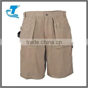 Men's Khaki Lightweight Cotton Shorts thumbnail-1