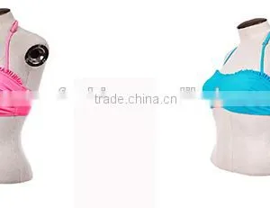 Hot Sale Summer Chevron Swim Ruffle Bandeau Top thumbnail-1