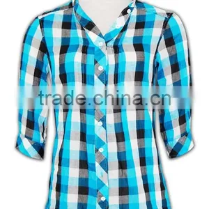 100% Cotton Design China Made Business Design Mens Plaid Flannel Shirts thumbnail-2