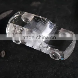 Transparent Antique 3D Crystal Car Model For Car Business Guest Memento thumbnail-1