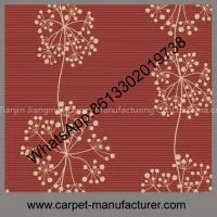 Fashion Design Jacquard Flower Loop Tile Tufted Machine Made Carpet thumbnail-2
