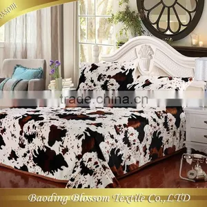 Microfiber Blanket HRM Printed Fleece Blanket Double Ply Bedding Blanket Cloudy Printing Fleece Quilt thumbnail-1
