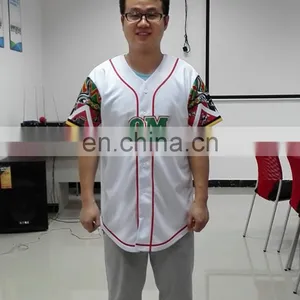 2017 New Design Moisture Wicking Baseball Tees thumbnail-1