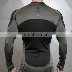 Muscle o Neck Elastane Gym Mens Compression Shirts thumbnail-5