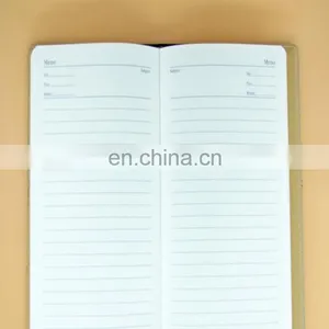 Customized Cheaper Price Agenda Design Black Leather Cover Schedule Book /Journal Bound Notebook Printing thumbnail-5
