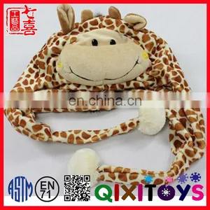 Lovely Plush Tiger Animal Shaped Winter Hats for Kids thumbnail-3