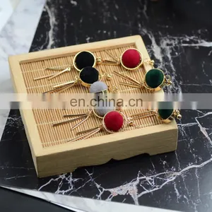 Pom Pom Fashion Jewelry Earrings With Tassel thumbnail-1