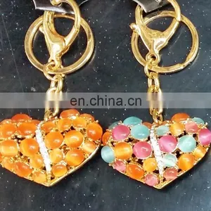 Fashion Heart Shaped Pearl Key Chain thumbnail-1