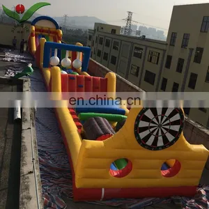 30M Inflatable Climbing Game Race Obstacle Course Inflatable Barriers thumbnail-1