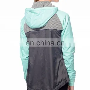 Coats and Jackets Woman Wholesale Custom Windbreaker Nylon Bomber Jackets thumbnail-3