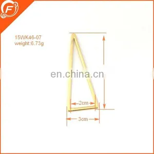 Fantastic Imitation Gold Color Triangular Shape Metal Accessory for Clothes Belt thumbnail-1