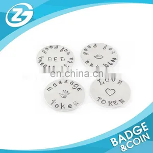 Fashion Design Chinese Supplier Promotion Custom Cheap Metal Coin Tokens thumbnail-1