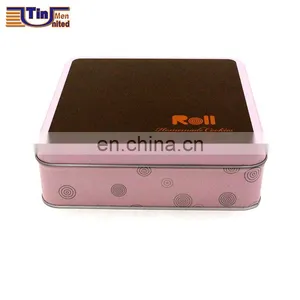 Middle Square Cookie, Biscuit, Gift Matt Varnish Tin Box thumbnail-1