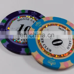 Custom Monte Carlo Plastic Poker Chips Token Coins thumbnail-4