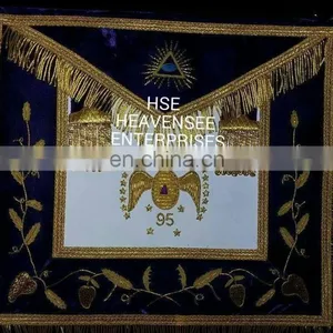 SCOTTISH RITE 95TH DEGREE APRON PURPLE HIGH QUALITY thumbnail-1