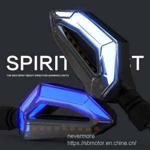 Spirit Beast Motorcycle Modified Lighting Led Turning Signals Daytime Light + Yellow Turning 2pcs/lot 12V L10 thumbnail-1