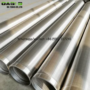 Stainless Steel Continuous Slot Wire Wrapped Johnson Water Well Screens Pipe thumbnail-1