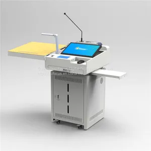 Modern Classroom Digital Podium; Multimedia Lectern; Cheap Pulpit on School Furniture thumbnail-1
