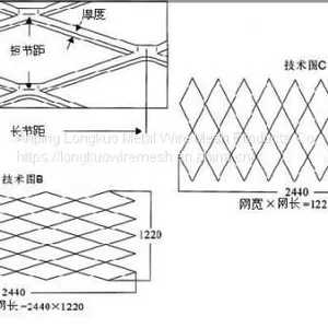 Expanded Metal Mesh/ Galvanized Expanded Metal/ Stainless Steel Expanded Metal Sheet thumbnail-3