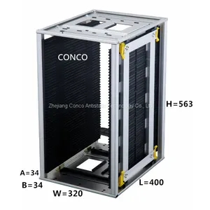 Esd Pcb Plastic Storage Magazine Rack 400*320*563mm thumbnail-1