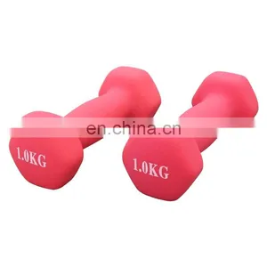 Workout Set Dumbbells Plastic Coated Colored Dumbbells Dip Plastic Dumbbells thumbnail-2