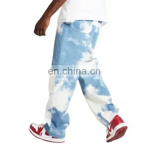 DiZNEW Oem Super Fly Sky Blue Cotton Denim Jeans For Man thumbnail-2