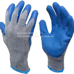 Wholesale Rubber Latex Double Coated Work Gloves for Construction, Gardening Gloves, Heavy Duty Cotton Blend thumbnail-1