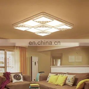 Iron Acrylic Rectangular Simple LED Ceiling Light Atmosphere Living Room Bedroom Lights thumbnail-1
