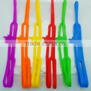 LOT Color Rubber Elastic Book Band Standard Bookmark Size Silicone Clever Bookmarks thumbnail-6