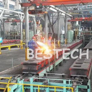 Automatic Horizontal Parting Flaskless Clay Sand Casting Molding Machine for Making Cast Iron thumbnail-5