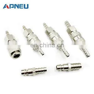 European Standard EU Euro Type Pneumatic Fitting Quick Coupling Connector Coupler For Air Compressor 6mm 8mm 10mm Hose Barb thumbnail-2