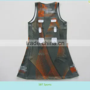Sublimation Plain Team Netball Dress for Woman, Black thumbnail-1