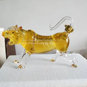 Chinese Glass Craft Products Factory Twelve Zodiac Bottle Set Support to Map Customization thumbnail-3