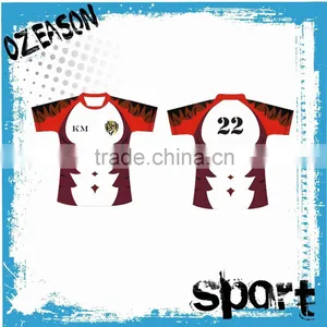 Custom-made Collegial Rugby Jersey With Embroidered Logo Tackle Twill for Gym Class thumbnail-1