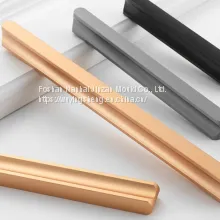 Simple European Aluminum Door Handle, Aluminum Alloy Die-casting Door Handle thumbnail-1