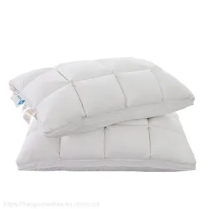 100% Cotton Fabric Bread Lattice Goose Feather Pillow thumbnail-1