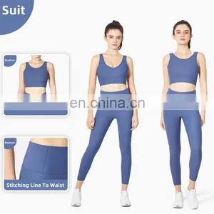 New Arrival Ribbed Tank Top Women Sports Bra High Impact Fitness Workout Yoga Bra thumbnail-3