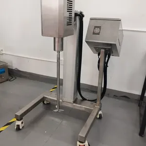 AMM-ME90 Large Capacity Mixer for Laboratory Starch Konjac Powder Mixing and Dispersion - Stainless Steel Electric Lifting and Lowering thumbnail-4