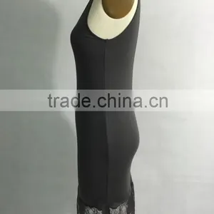 Bamboo Fiber Cotton Modal Woman Long T-shirt thumbnail-2