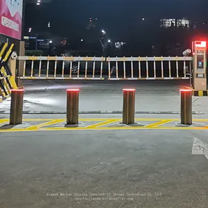 Parking Lot Sealed Model Roadway Safety Traffic Stainless Steel Bollard Retractable Automatic Post Barrier Bollards thumbnail-1