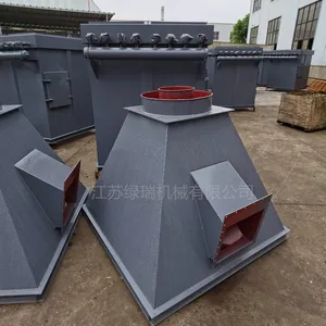 Single Cloth Bag Dust Collector HMC-48 Bin Top Pulse Dust Collector Mobile Dust Collection Device Green Rui Machinery thumbnail-4
