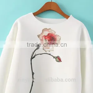 Europe Fashion Comfort Colors Ladies Sweatshirt Without Hood From Knitting Factory thumbnail-3