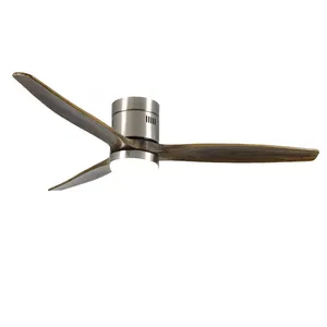 52inch Ceiling Fan With Solid Wood Blades Fans With Remote Cotroller thumbnail-3