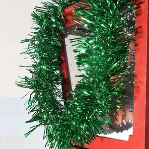 PET Tinsel Garland Strips - Colorful for Mall Christmas Decor & Outdoor Party Layouts thumbnail-3
