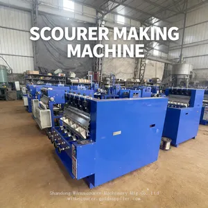 5 Wires 5 Heads Automatic Kitchen Scourer Making Machine thumbnail-1
